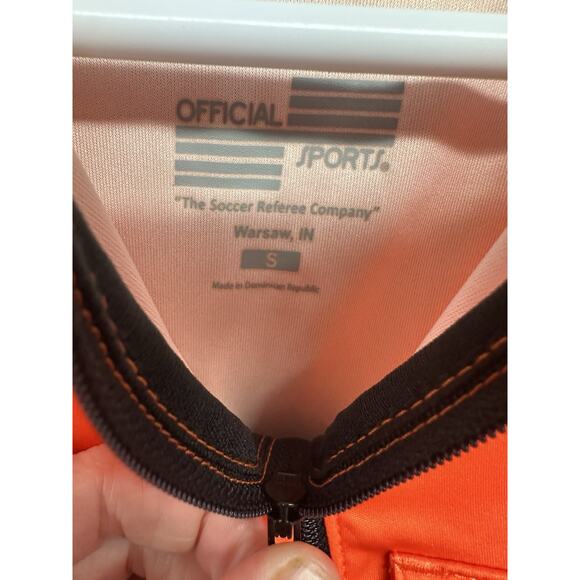 Soccer Ref Uniform Set NISOA Official Sports Size Small Orange Yellow Blue - Picture 4 of 11